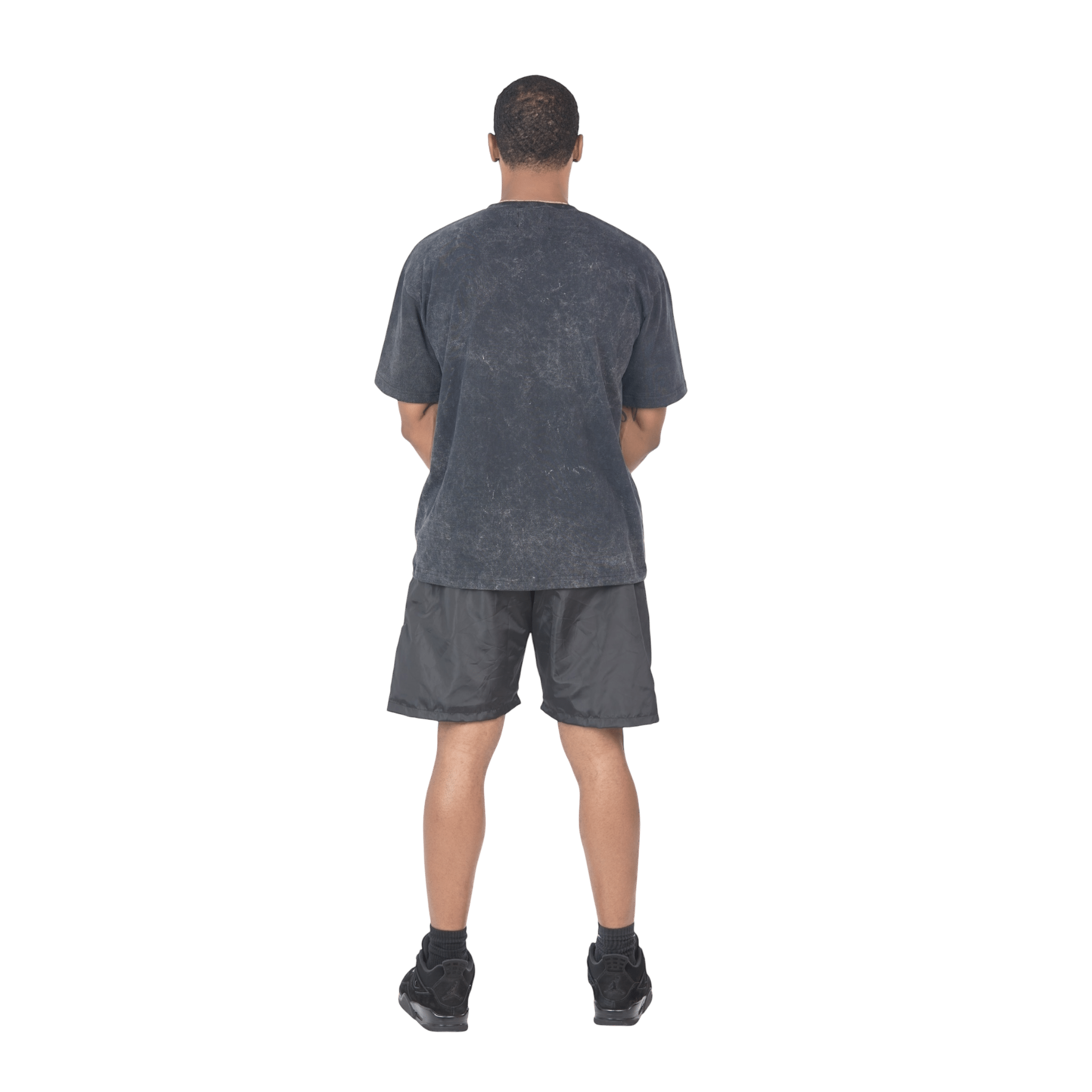 Black Acid Wash T-shirt (Black) - SweetGrass Clothing Company