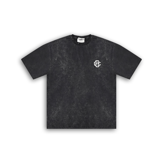 Black Acid Wash T-shirt (Black) - SweetGrass Clothing Company