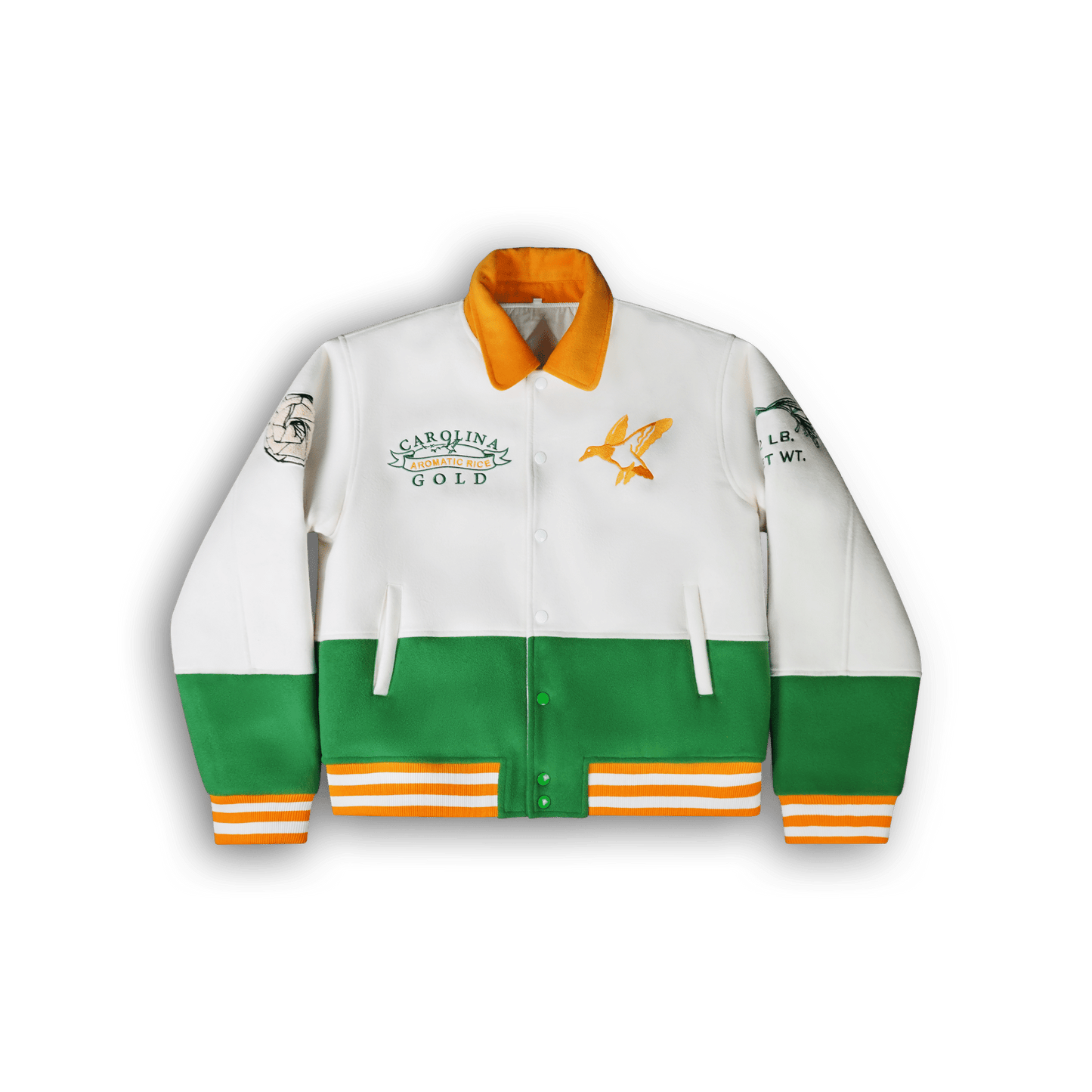Carolina Gold Letterman Jacket - SweetGrass Clothing Company