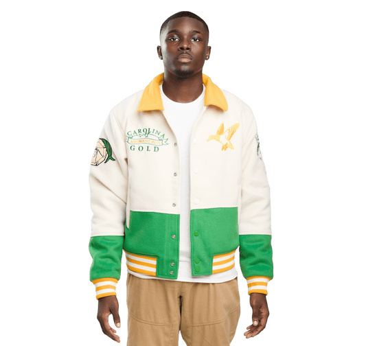 Carolina Gold Letterman Jacket - SweetGrass Clothing Company