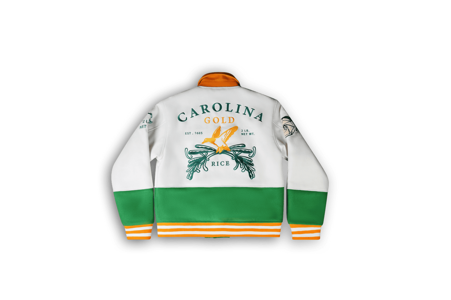 Carolina Gold Letterman Jacket - SweetGrass Clothing Company