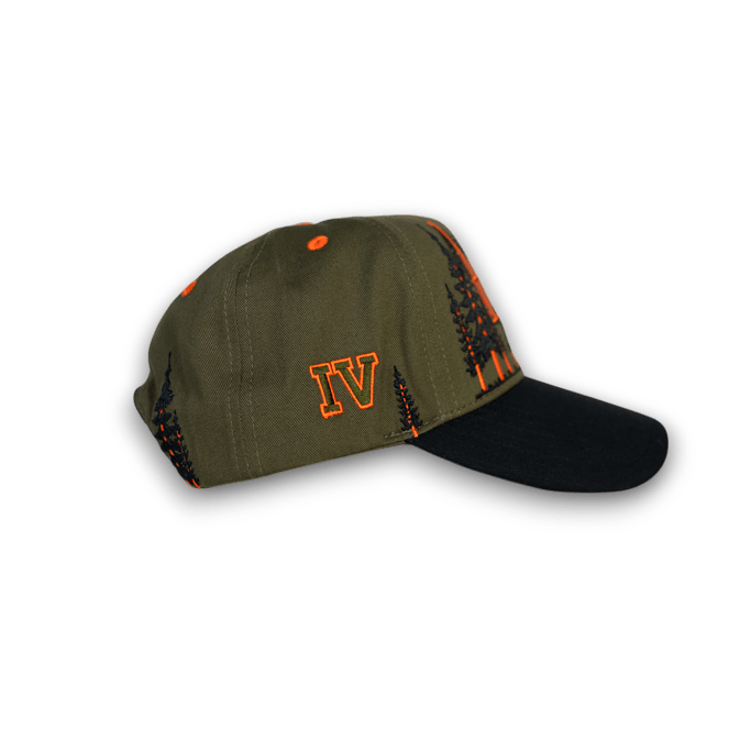 Olive Skyline Snapback - SweetGrass Clothing Company