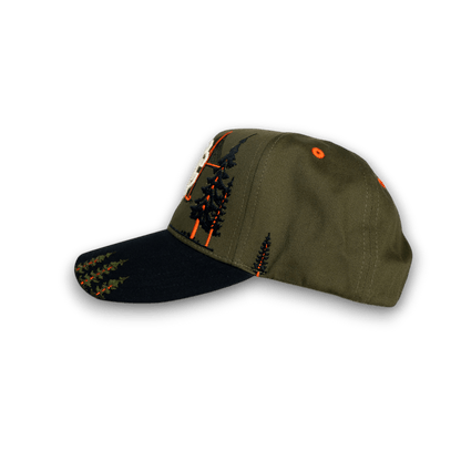 Olive Skyline Snapback - SweetGrass Clothing Company