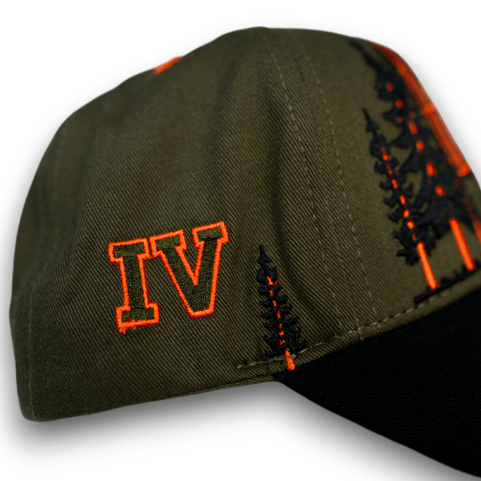 Olive Skyline Snapback - SweetGrass Clothing Company