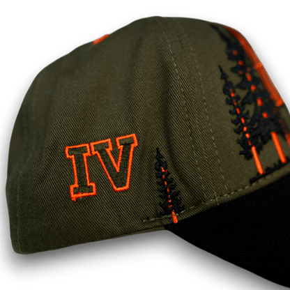 Olive Skyline Snapback - SweetGrass Clothing Company