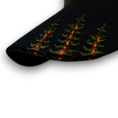 Olive Skyline Snapback - SweetGrass Clothing Company